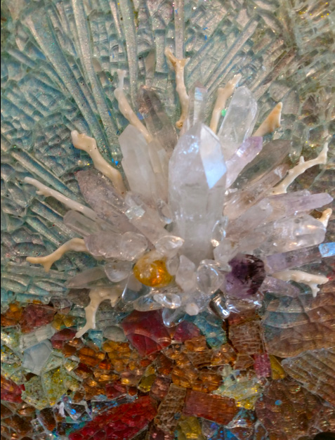 Empowering Fairy Magic mosaic art glass Enlargement