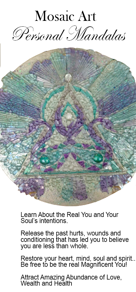 Mosaic Art Glass The Violet Flame Mandala