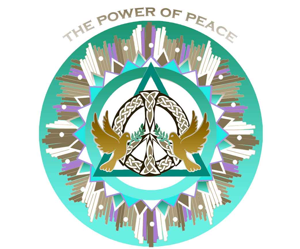 The power of peace window decal