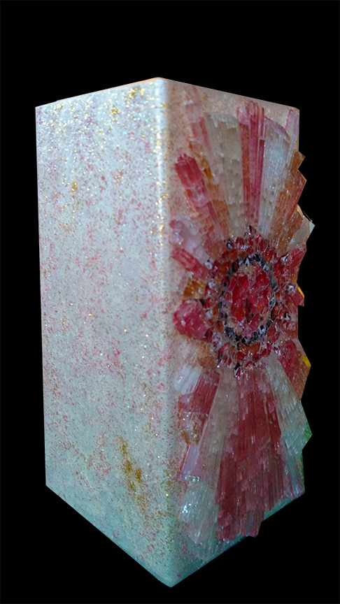 Mosaic Art Glass Om Symbol table top decor